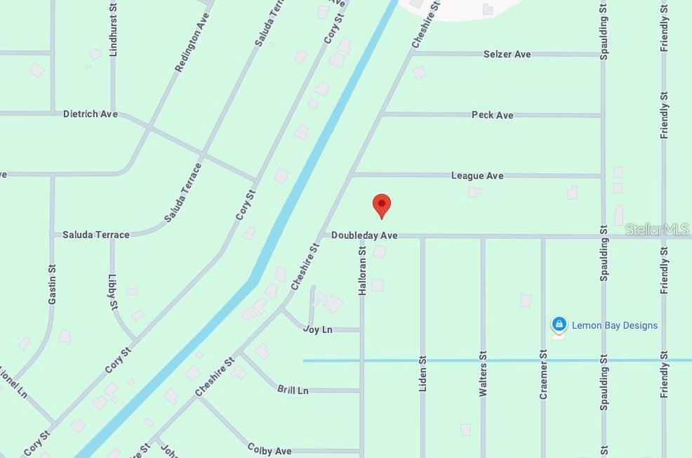 This is a map showing the location of a property near Doubleday Avenue — 13068 DOUBLEDAY AVENUE, PORT CHARLOTTE, FL