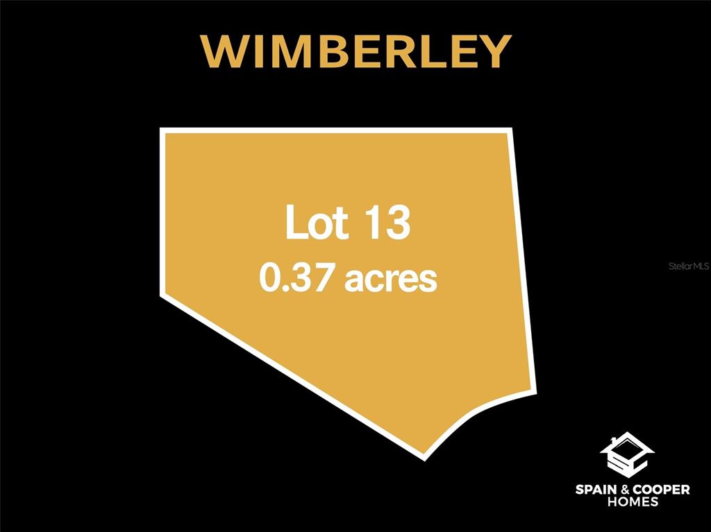 This is a digital map rendering of a 0.37-acre residential lot labeled Lot 13 — 608 SW 139TH COURT, NEWBERRY, FL