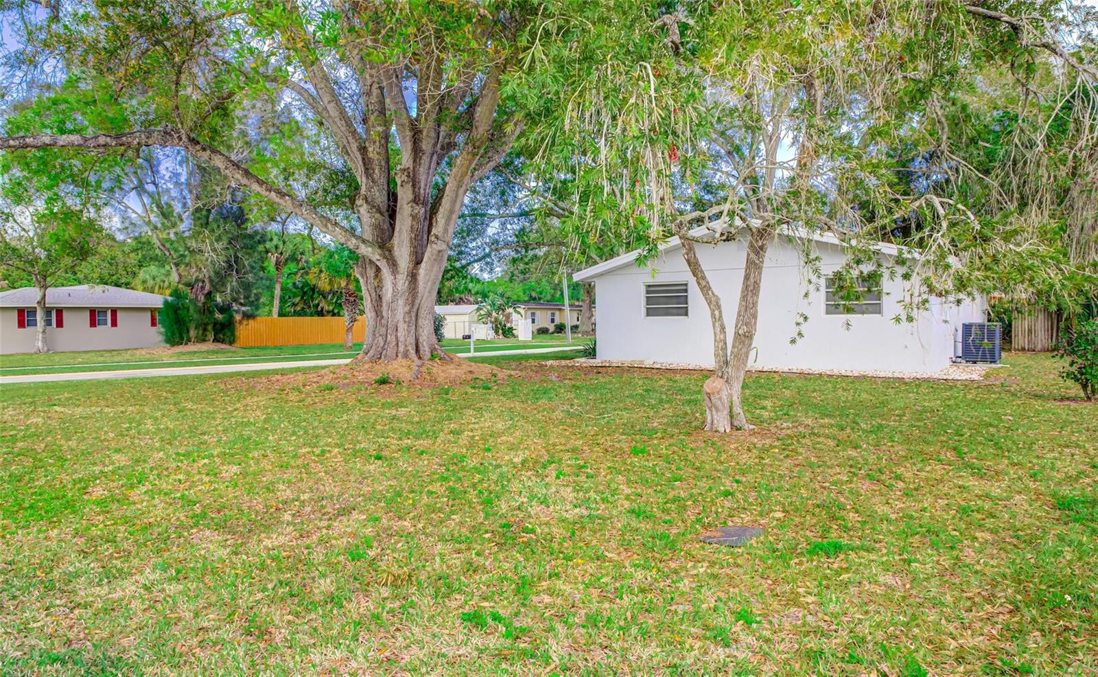 A white house sits on a grassy lot next to a large, mature tree — 3105 18th Street, Vero Beach FL 32960, VERO BEACH, FL