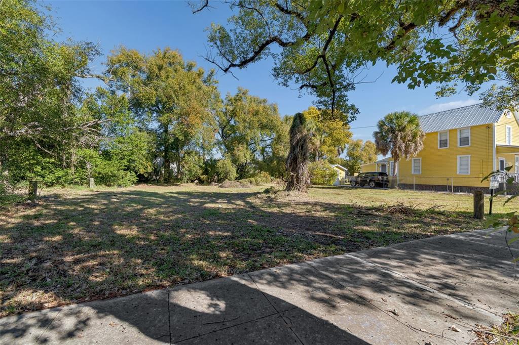 A vacant, grassy lot sits next to a yellow house with a metal roof — 1012 E 12TH AVENUE UNIT 2, TAMPA, FL