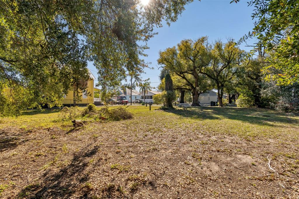 A vacant, grassy lot with mature trees and neighboring houses in the background — 1012 E 12TH AVENUE UNIT 2, TAMPA, FL