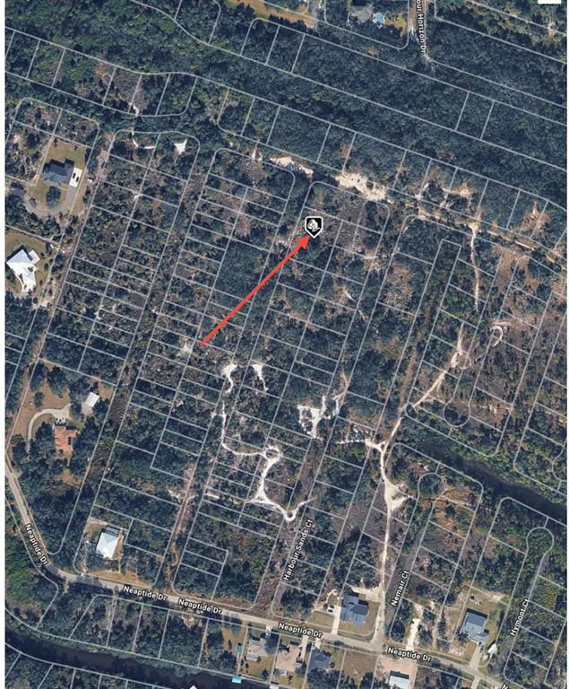 An aerial map view shows a vacant residential lot marked with a pin — 1188 HARBOUR PALM COURT, PUNTA GORDA, FL