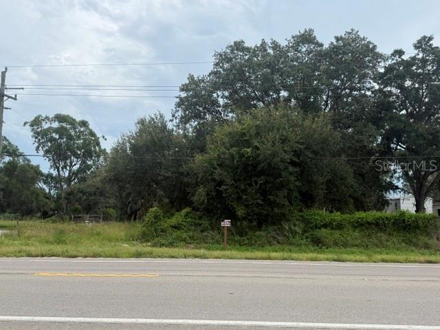 A vacant, tree-covered lot sits alongside a paved road under a cloudy sky — 5515 STATE ROAD 29 S, LABELLE, FL