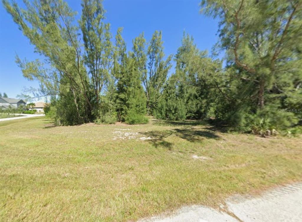 A grassy, vacant lot features a dense cluster of trees under a clear blue sky — 4409 NW 21ST STREET, CAPE CORAL, FL