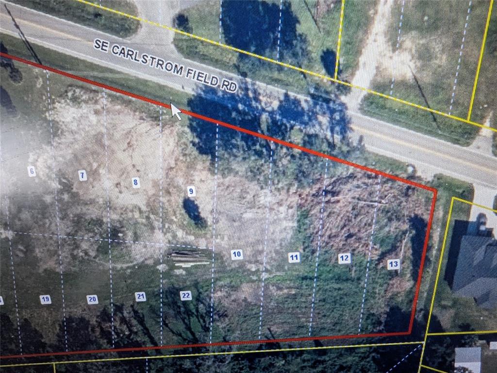 An aerial map shows a row of numbered land parcels bordering SE Carlstrom Field Road — SE CARLSTROM FIELD RD, ARCADIA, FL
