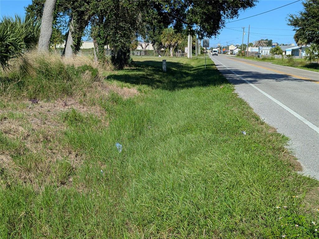 A grassy roadside area with trees and a paved road stretching into the distance — SE CARLSTROM FIELD RD, ARCADIA, FL