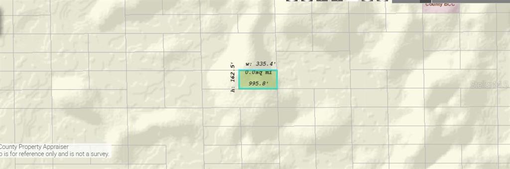 This is a map showing the dimensions and location of a rectangular parcel of land — DILL ROAD, ORLANDO, FL