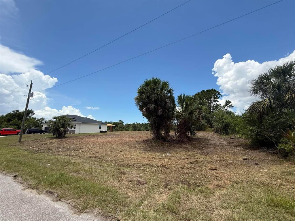A vacant, grassy lot with several palm trees under a bright blue sky — Lot 22 EASTMAN CIRCLE, NORTH PORT, FL