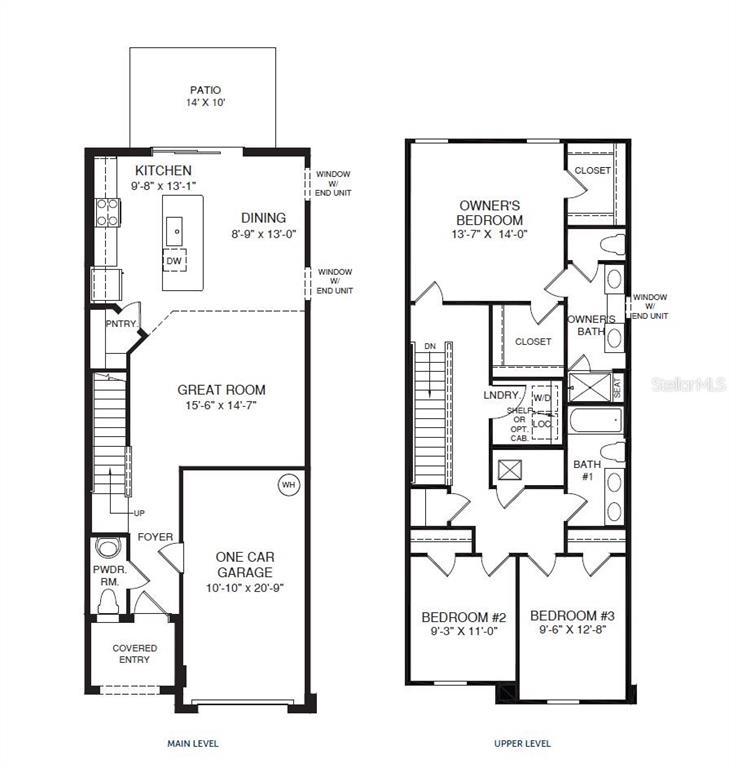 This is a floor plan for a two-story home with a garage and patio — 31590 SPANISH MISSION ROAD, SAN ANTONIO, FL