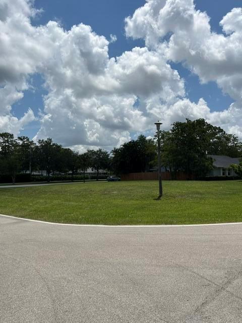 A vacant grassy lot sits next to a paved road under a cloudy blue sky — 1094 Primrose Lane, Wellington FL 33414, WELLINGTON, FL