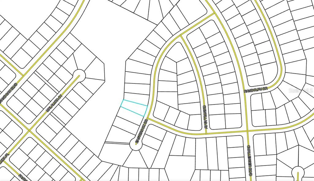 This image is a plat map showing residential lot boundaries and street layouts — Lot 13, Unit 2, Blk 254 EASTBROOK DRIVE, CHIPLEY, FL