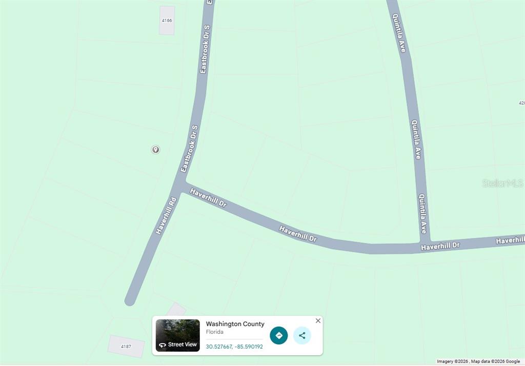 This is a map showing the intersection of Haverhill Drive and Eastbrook Drive South — Lot 13, Unit 2, Blk 254 EASTBROOK DRIVE, CHIPLEY, FL