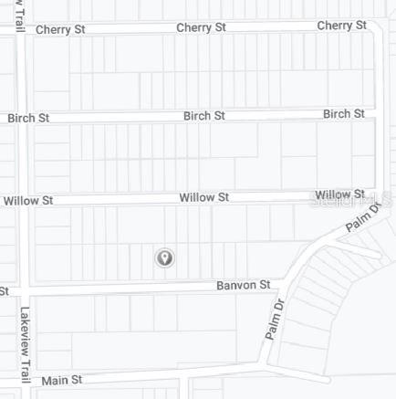 This is a map showing residential street layouts and property lots — 00 BANVON STREET, INTERLACHEN, FL