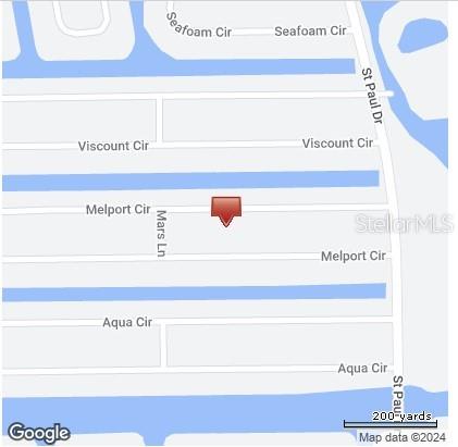 This is a map showing the location of a property near Melport Circle — 15499 MELPORT CIRCLE, PORT CHARLOTTE, FL