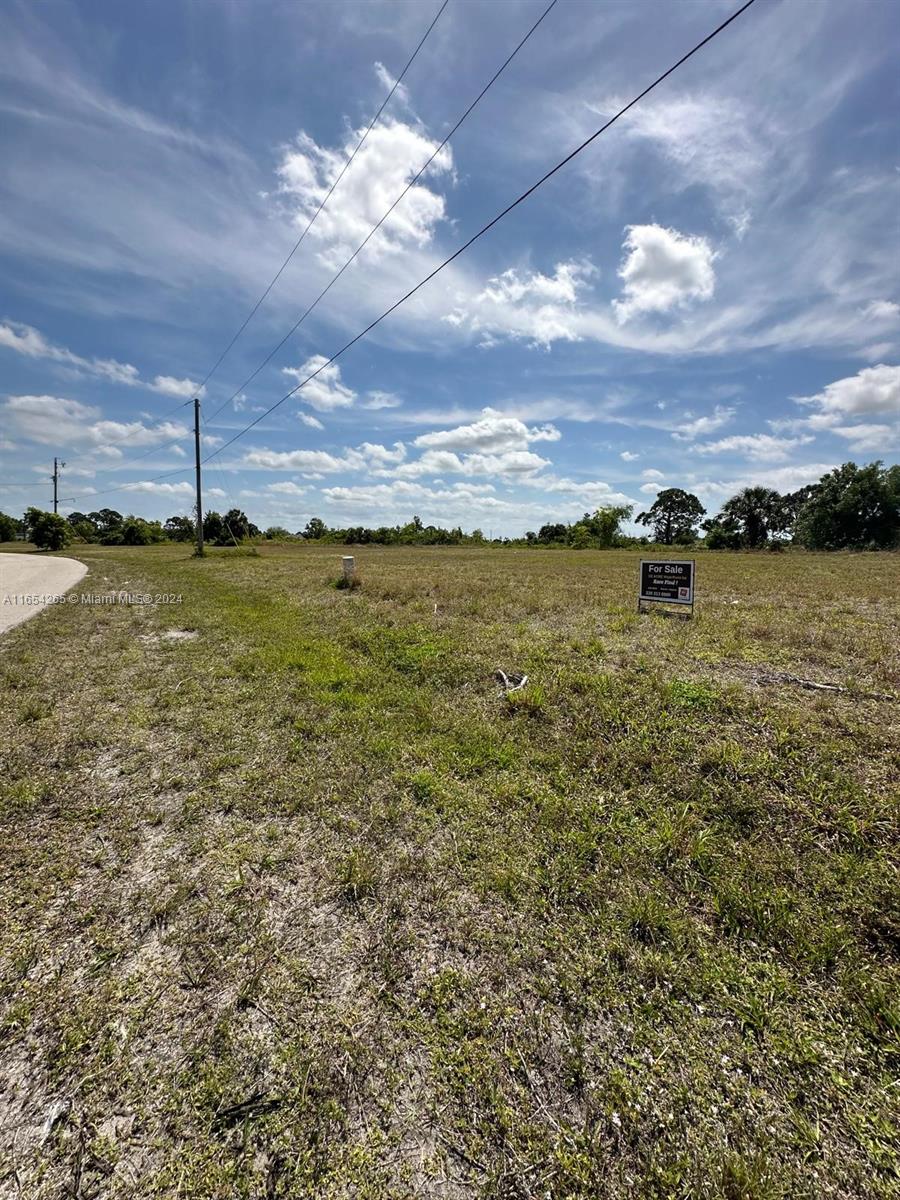 A vacant, grassy lot features a for sale sign under a bright, cloudy sky — 3901 NW 44, Cape Coral FL 33993, CAPE CORAL, FL