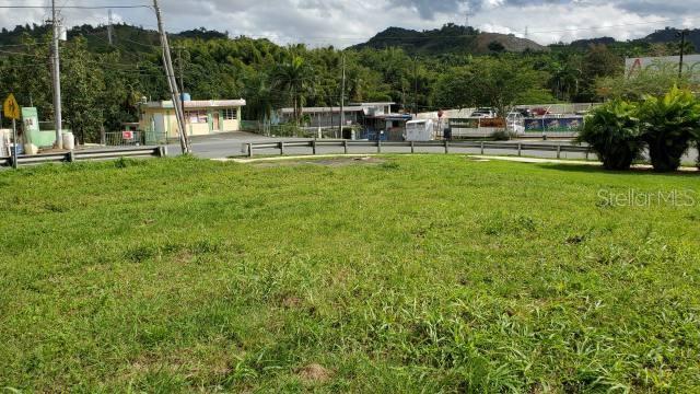 A grassy, vacant lot sits in the foreground with a road and buildings in the background — PR-174 SAN AGUSTIN, BAYAMON, PR