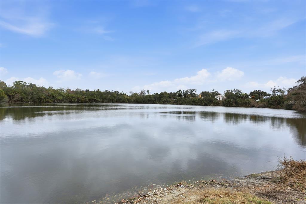 A view of a calm lake surrounded by trees under a blue sky — 5941 MARVILLE CIRCLE, PORT ORANGE, FL