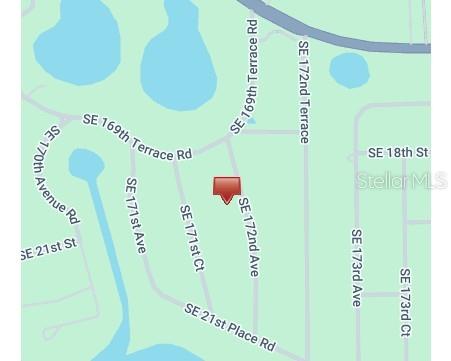 This is a map showing the location of a property near SE 172nd Avenue — SE 172ND AVENUE, SILVER SPRINGS, FL