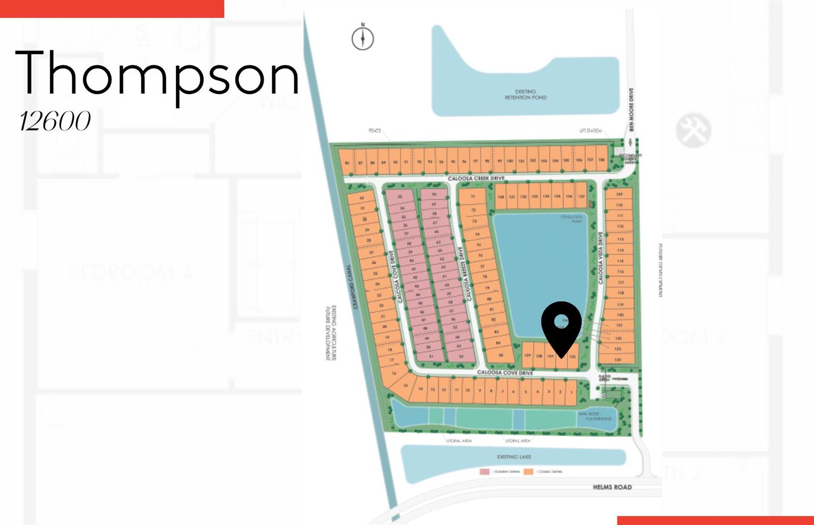 This is a site map showing the layout of a residential community with numbered lots — 1248 Caloosa Cove Drive, FL 33935, FL