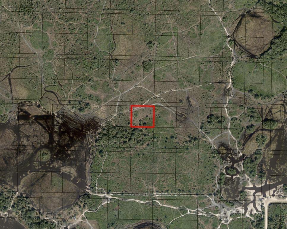 An aerial map view shows a red square highlighting a vacant, undeveloped plot of land — 0 NW 308th Street, Okeechobee FL 34972, OKEECHOBEE, FL