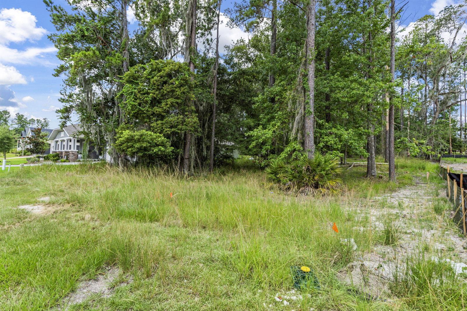 A grassy, undeveloped residential lot features scattered trees and a nearby house in the background — 5049 Elm Leaf Drive, FL 34601, FL