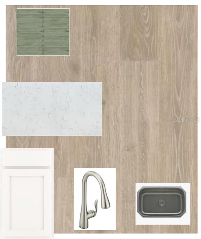 This is a floor plan for a single-story house with a three-car garage — 7774 OCEAN SPRAY TRAIL, PALMETTO, FL