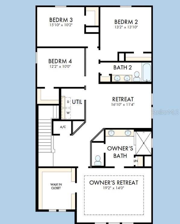 This is a floor plan for the first level of a home with a garage — 31123 PENDLETON LANDING CIRCLE, WESLEY CHAPEL, FL