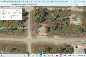 An aerial map view shows several vacant, undeveloped residential lots outlined in red — 946 columbus blvd, Lehigh Acres FL 33974, LEHIGH ACRES, FL