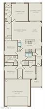 This is a floor plan for a single-story home with a two-car garage — 1220 Caloosa Creek Drive, FL 33935, FL
