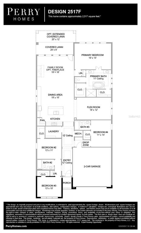 This is a floor plan for a single-story home featuring four bedrooms and a garage — 383 SUN CHASER DRIVE, NOKOMIS, FL