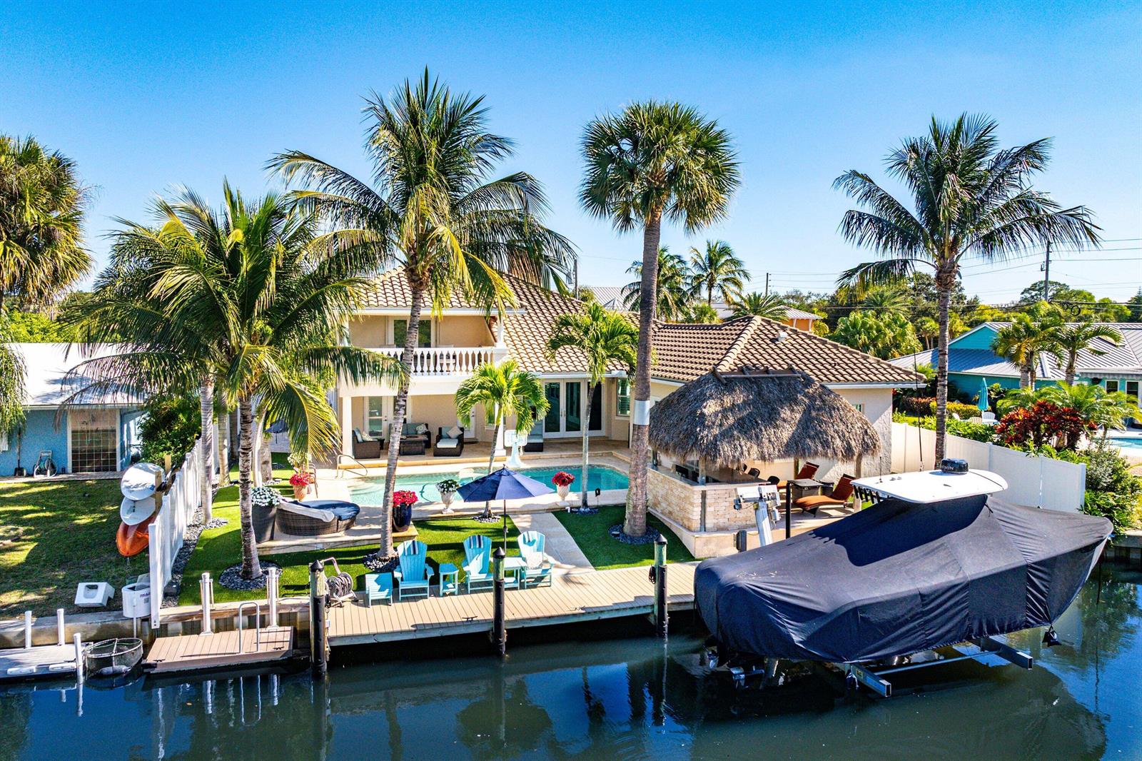 Back of Home — 906 Dolphin Drive, Jupiter FL 33458, JUPITER, FL