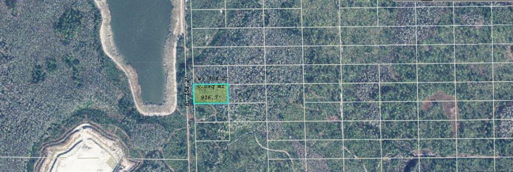 An aerial map shows a highlighted rectangular plot of land surrounded by wooded areas — 1331 DILL ROAD, ORLANDO, FL