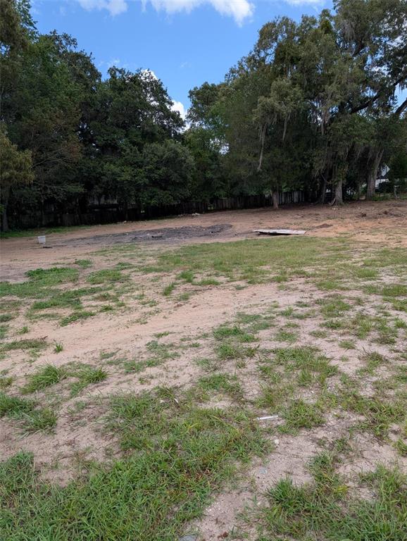 A large, mostly cleared residential lot features patches of grass and mature trees in back — 19063 N US HWY 441, REDDICK, FL