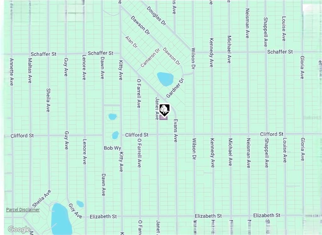 This is a map showing streets and residential lots in a neighborhood — LOT 3 NEISMAN AVENUE, INTERLACHEN, FL