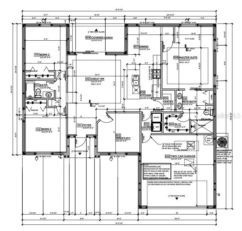 This is a floor plan for a single-story house with three bedrooms and a garage — 314 BARRETT STREET, PORT CHARLOTTE, FL