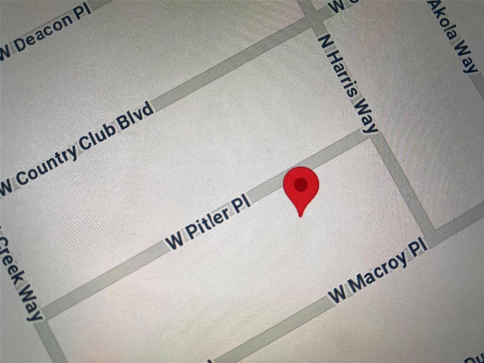 This is a map showing a red location pin on W Pitler Pl — 684 W Pitler Place, FL 34434, FL