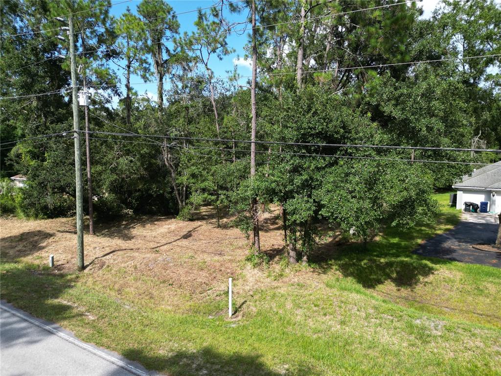 A vacant, partially wooded residential lot sits next to a house with a driveway — 6760 QUAIL HOLLOW BOULEVARD, WESLEY CHAPEL, FL