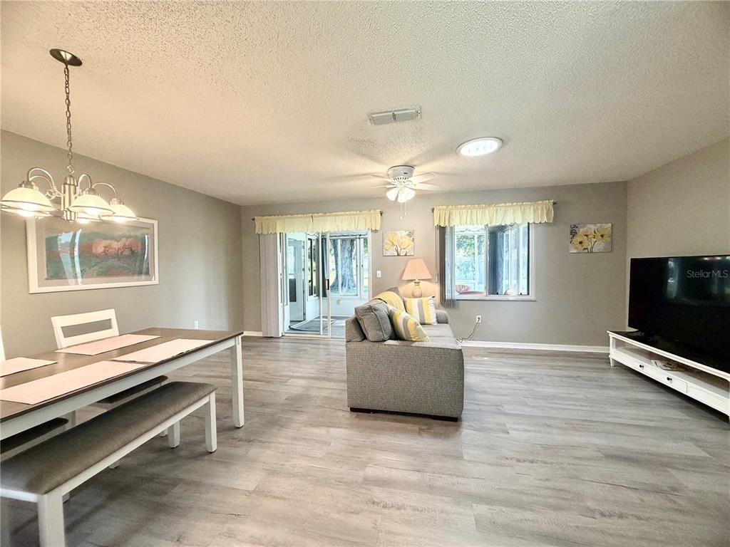 This is a floor plan showing a house with two garages, a kitchen, and two bedrooms — 17929 SE 105TH AVENUE, SUMMERFIELD, FL