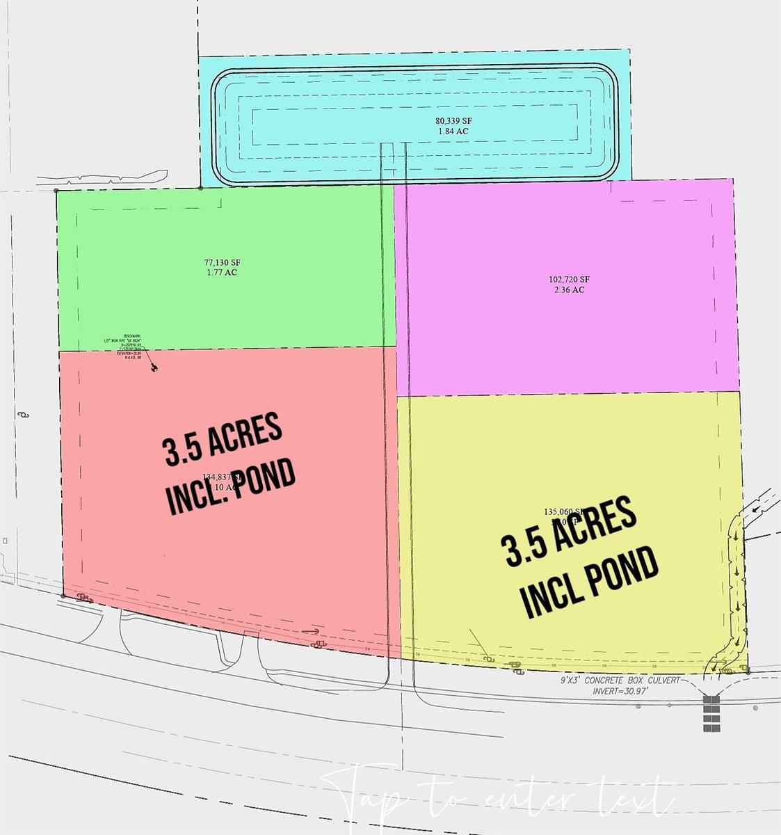 This is a site plan map showing a surveyed area with wetland impact zones — 1900 State Road 16, FL 32084, FL