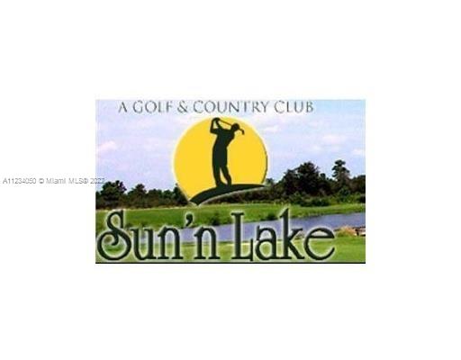 This is a logo for Sun 'n Lake A Golf & Country Club — 4420 FETTUCCINE AVE, Sebring FL 33872, SEBRING, FL
