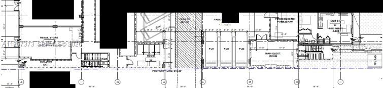 This is a floor plan showing a retail store, parking spaces, and utility rooms — 2554 SW 8th St, Miami FL 33135, MIAMI, FL