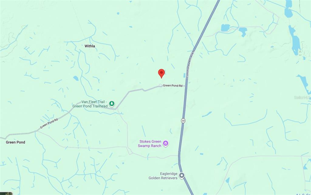 This is a map showing the location of a property near Green Pond Road — POLK CITY, POLK CITY, FL