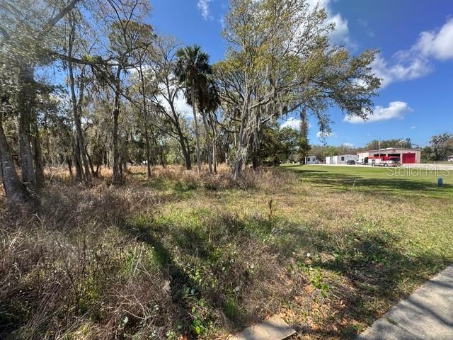 A vacant, grassy lot with mature trees sits adjacent to a fire station — WALLACE ROAD, NEW SMYRNA BEACH, FL