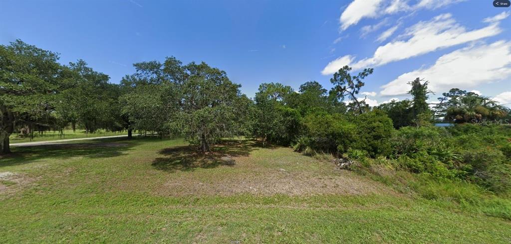 A grassy, partially wooded vacant lot under a blue sky with scattered clouds — TIGER LAKE RD, LAKE WALES, FL