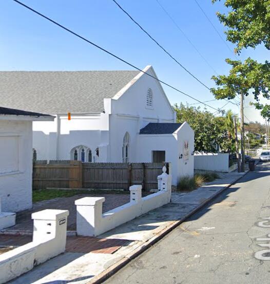A white church building with a gray roof sits along a paved street — 816 9th Street, West Palm Beach FL 33401, WEST PALM BEACH, FL