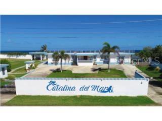 An exterior view of a low-rise building named Catalina del Mar with palm trees — 681 N KM 11.7 ISLOTE, ARECIBO, PR