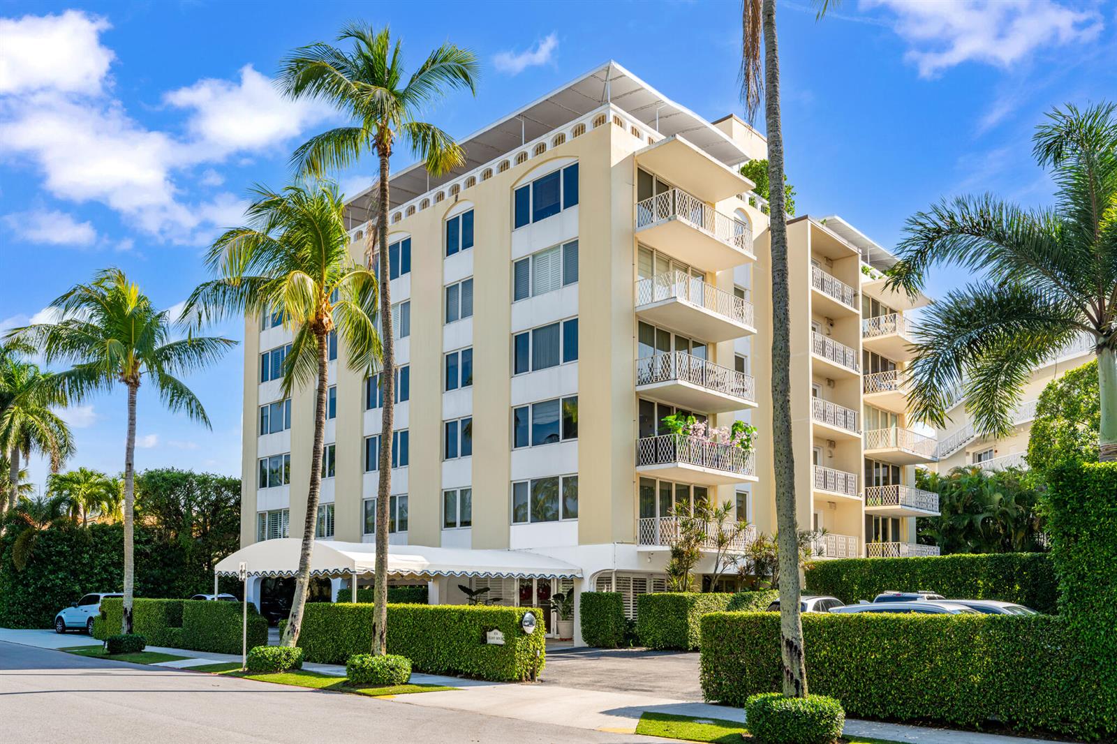 An aerial view of a waterfront city skyline with yachts docked in the harbor — 434 Chilean Avenue # 2b, Palm Beach FL 33480, PALM BEACH, FL
