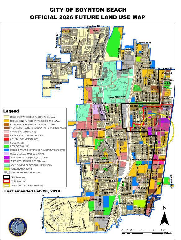 This is a future land use map for the City of Boynton Beach — 220 SW 23rd Avenue, Boynton Beach FL 33435, BOYNTON BEACH, FL