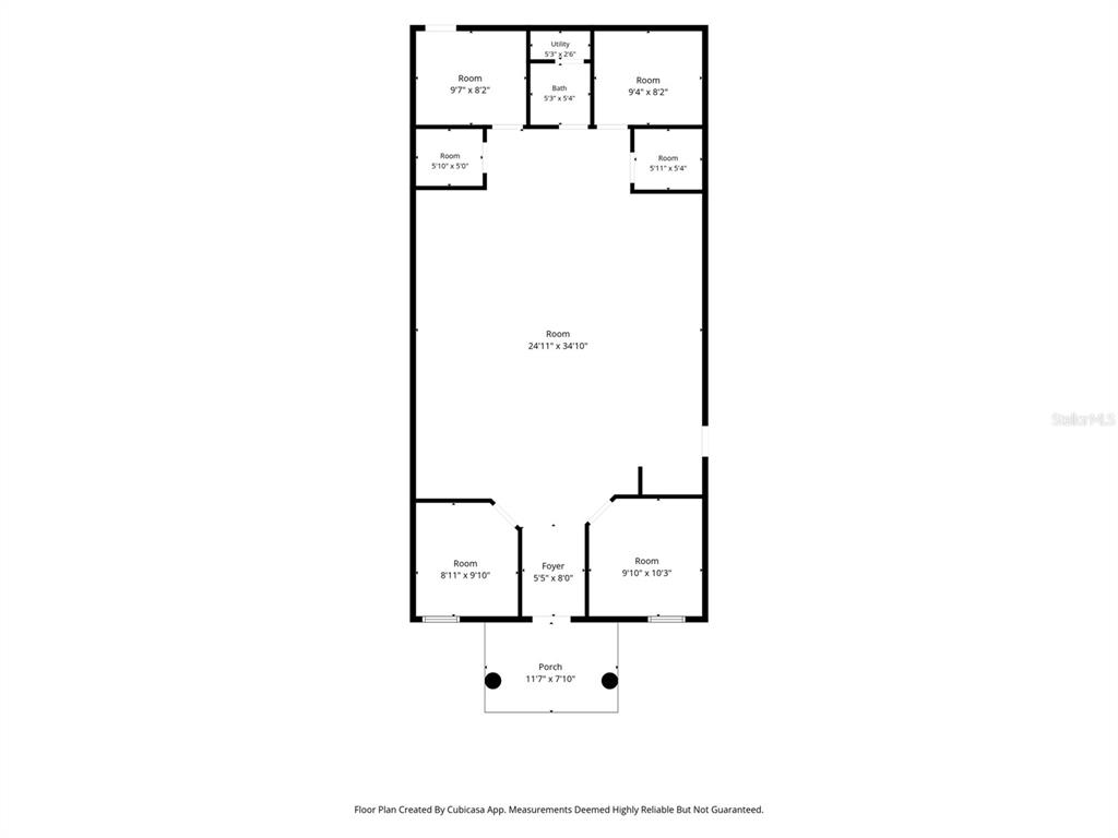 This is a floor plan showing the layout of a house with multiple rooms — 1377 DELTONA BOULEVARD, SPRING HILL, FL