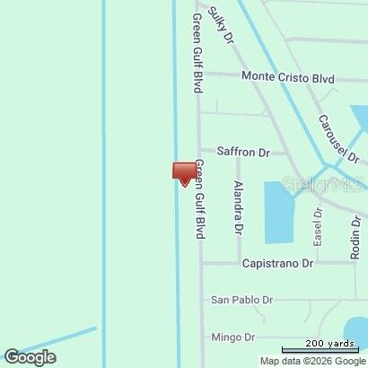 This is a map showing the location of a property along Green Gulf Boulevard — 13315 GREEN GULF BOULEVARD, PUNTA GORDA, FL